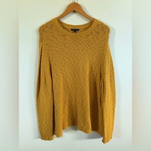 Eileen Fisher Golden Yellow Long sleeve organic cotton Knit Sweater XL